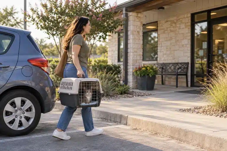 Transport to a veterinary appointment is separate from deciding how its bill will be paid