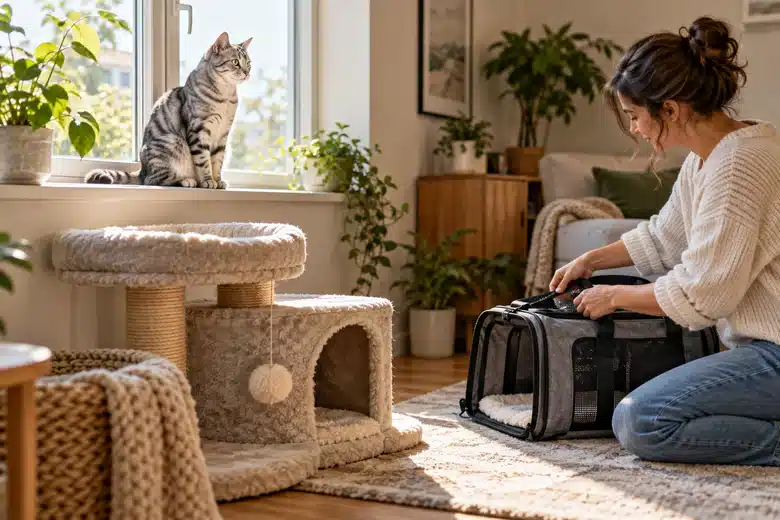 A cat’s everyday setting keeps the comparison focused on its own care needs